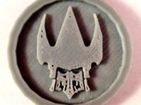 40mm X 4mm Token - Marker of Dark Eldar 40K Bits by HorizonCreation3D