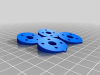 Parametric tilted motor mount  for quadcopter by Gibbedy