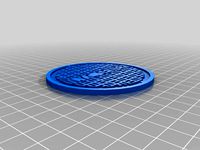 TMNT - NYC Sewer Plate - Drink Coaster by andyleer
