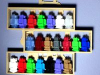A robot bookcase to hold all the test Ultimaker Robots we have. by GFXdiva