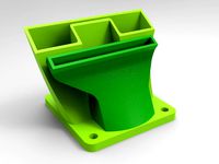 Printrbot Simple 1405 E3D v6 Fan Shroud Mk. VI by ItsJustMidnight