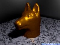 German shepherd bust by ChriZ3D