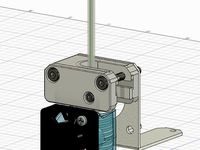 E3D v6 mount for the Solidoodle Press (Bowden Configuration /w Spool Holder) by ymilord
