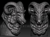 CHINESE MOTIF: YEAR OF THE GOAT by chuckleedesign