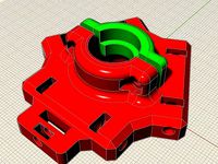 Kossel Effector for E3D V6 hotend by Naughtyhorse