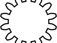 MOD 0.5 SPUR GEAR COLLECTION DXF BLANKS by elefantman