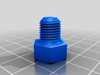 Filamentreinigungsschraube 3/8" (Filament Screw) für Prusa i3 Hephestos und ähnliche by Dr_Peacock