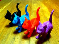 faceted cat by andresrojas