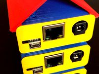 BeagleBone Black Dog House Case / Rack by brackett27