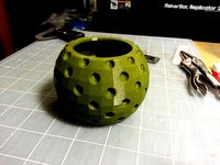 Spherical Dimpled Planter by cdcrockett