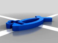 Jesus Fish with Cross by AwesomeA