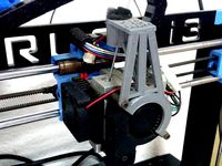 Filament dust filter for Prusa i3 Hephestos by 3drun
