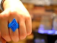 Mayan Triangles Ring by ideaz3d
