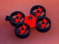 Quadcopter keychain by alavanimation