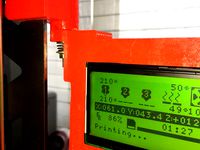 2 fixed positions support Geeetech LCD FULL GRAPHICS for I3 STEEL by vmayoralb