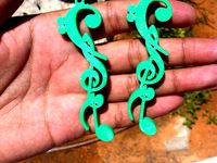 Music Note Necklace by dsol