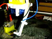 Bed auto level servo mount + z-probe  by hawkan