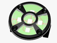 AS5045B Magnetic Position Sensor with WS2812B LEDs by 4ndreas