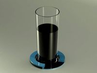Logo as a glass pad by Dape