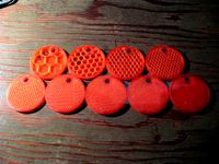 Infill density sample cookies - Honeycomb by crooksUSA