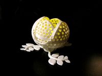 the night flower - an object of " rotating flowers - a small lights collection " by gianfranco