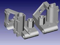 Prusa i2 X-Ends for #10-24 or M5 leadscrews by 3D-ME