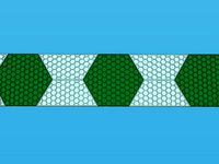 Modular System for Creating  Large Hexagon Paterned Panels. by rice9300