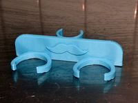 dual razor hook with 18mm rod clamp and mustache by winand
