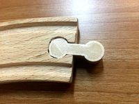 wooden train track connector lillabo ikea by dynablaster76