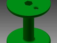 1/2 in. hex spool with Tie Hole. by nxtmonkeys