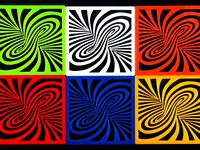 TWIRL POP ART acrylic design lasercut by Folker