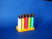 Mini BIC Lighter Organizer by mikeprusa