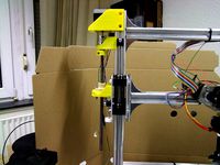 Hanging Z axis mount for Velleman K8200/3drag with velleman K8204 Trapezoid leadscrew upgrade by Ichbinsnur