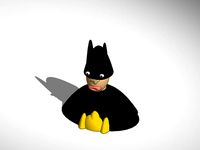 new improved printable batman bust by lokilaufeysen
