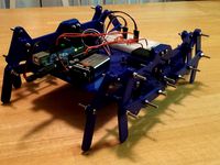 3D Printed Walking Robot (Klann Linkage) by BitBoy