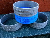 Bracelets displaying Different Fonts  by pmoews