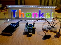 Thank you sign device for car by NaoUehara