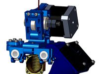 new x-carriage for prusa i2 with fan duct for hot-end E3D_V6 by autorobotics