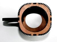 Lasercut & laserengraved cupholder by MetaQuip