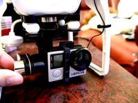 DJI Zenmuse GoPro Bracket by white