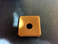 Raspberry Pi camera case front with LED hole by HamiMiami
