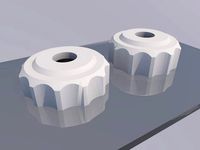 Knobs, based on: M3, M4, M5, M6, M8, M10 nuts and lock-nuts by funbart