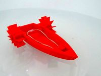 Rubber band powered boat by Tr4nsist0r