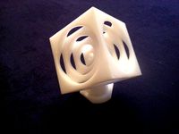 2" Turners Cube with Base by DanSpangler