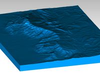 Sandia Mountains 3 arc second elevation data by torigor
