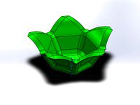 Half Dodecahedron dipping dish with Petals by odie_wan