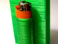 Cigarette Case with Bic Lighter Pocket by steveb559