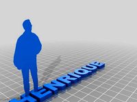 letras 3d formando o nome Henrique by hudinhoo50