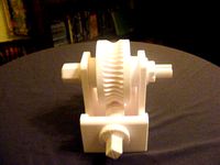 Worm and wheel printed by shire