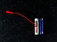Fake  AA AAA battery for using a power supply design in openscad by sigoestudiando